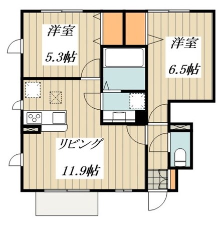 フロイツハイムの物件間取画像